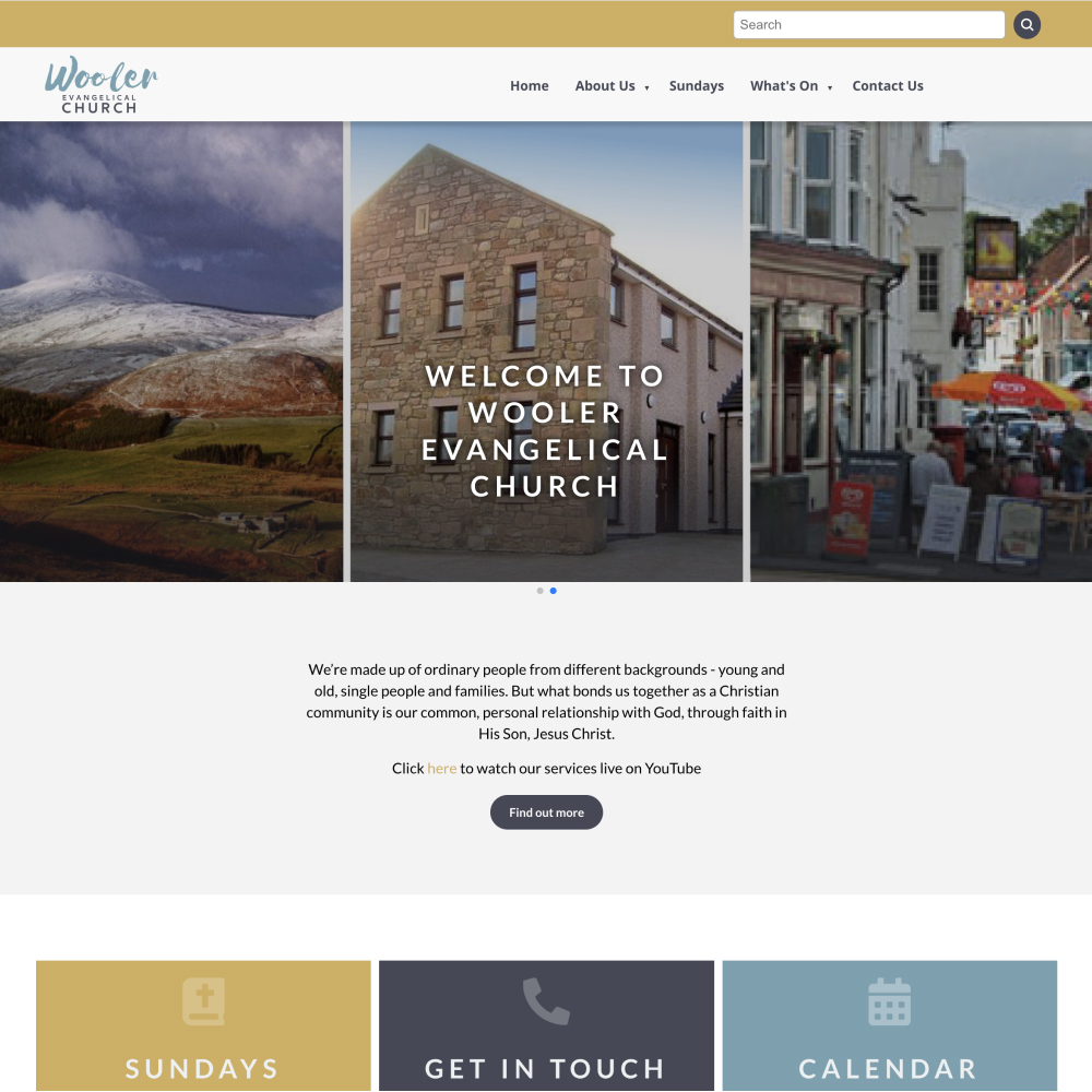 Wooler Evangelical Church website